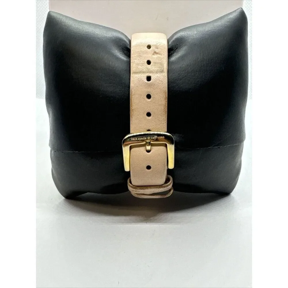 Kate Spade New York Metro 0073 Women's Beige Leather Analog Quartz Watch JNA159